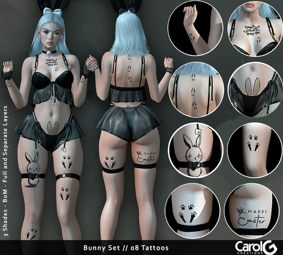 [CAROLG] Bunny Set// 08 Tattoos 