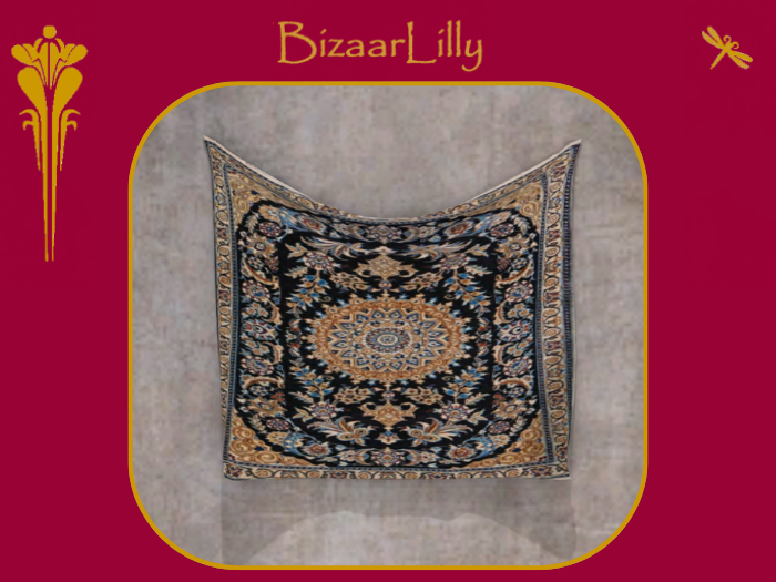 Hanging Tapestry ~ Ebony Sun Burst