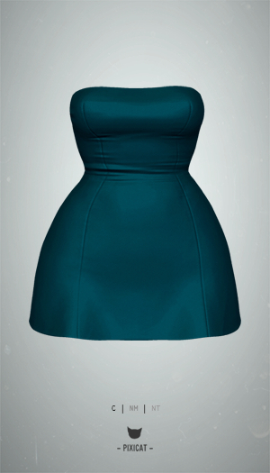 -Pixicat- Sandra Dress (Teal)