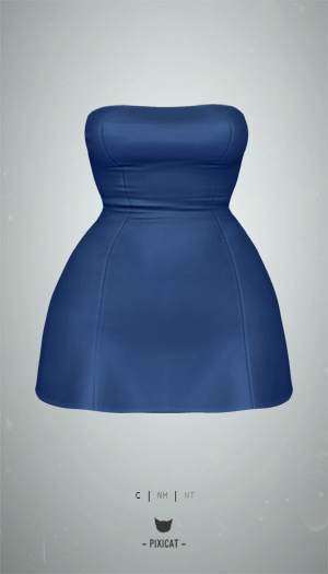 -Pixicat- Sandra Dress (Blue)
