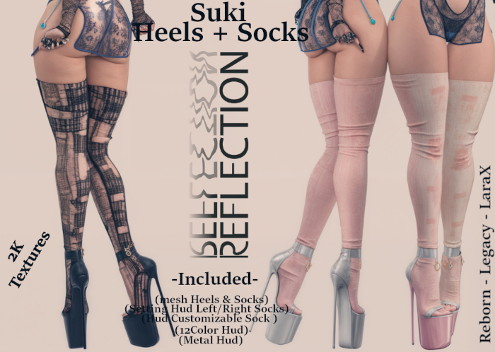\\Reflection// Suki Heels & Socks (Reborn - Legacy - LaraX)