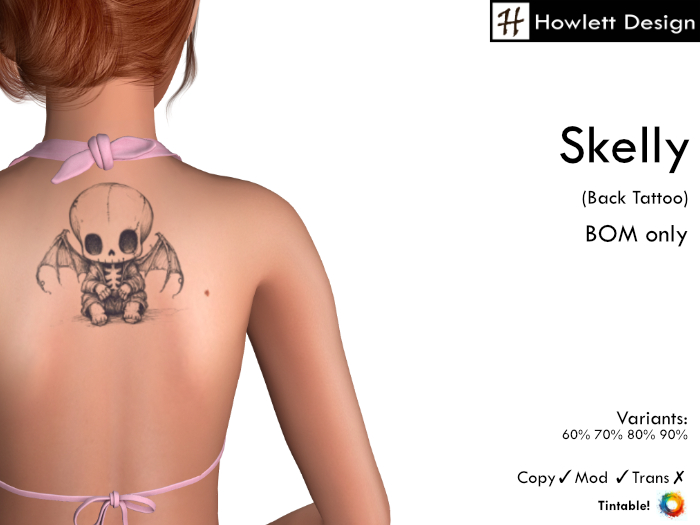 [HDesign] Skelly (Back Tattoo)