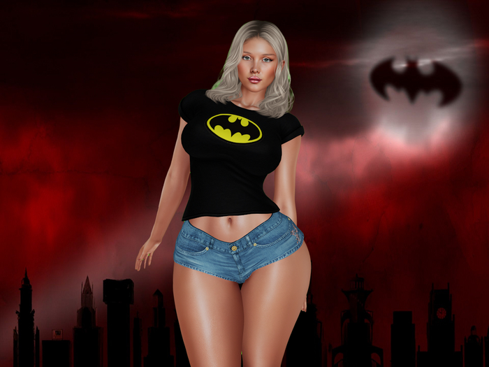 Batman Logo Ladies Tee