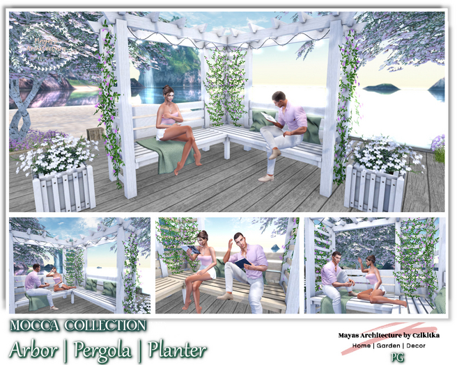 Mayas | Mocca Pergola / Arbor PG | Pillow with Blanket PG
