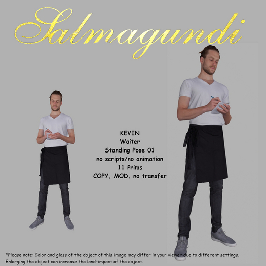 KEVIN - Waiter - Standing Pose 01