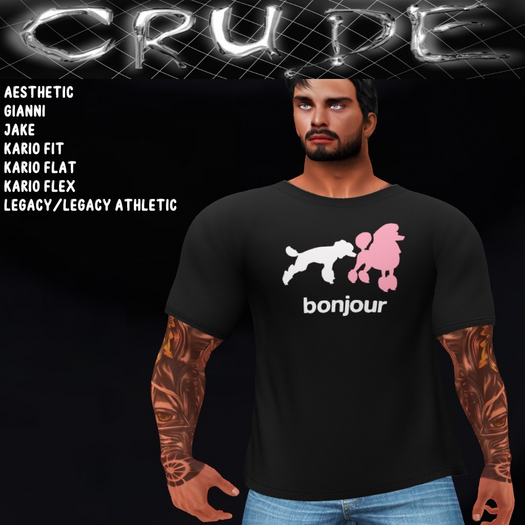 BonJour (Dogs) Men's T-Shirt (MCT)  <Wear Me>