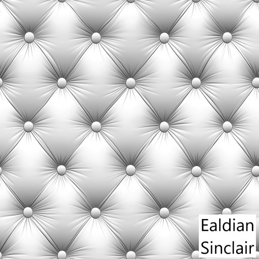 White Tufted Leather Seamless Texture