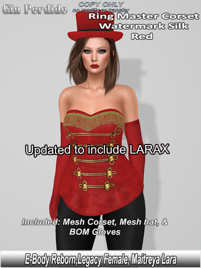 Ring Master Outfit Watermark Silk Red 