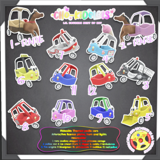 .1. RARE  -Lil Cruzers - Cowboy waggon  - Cho - kidelets