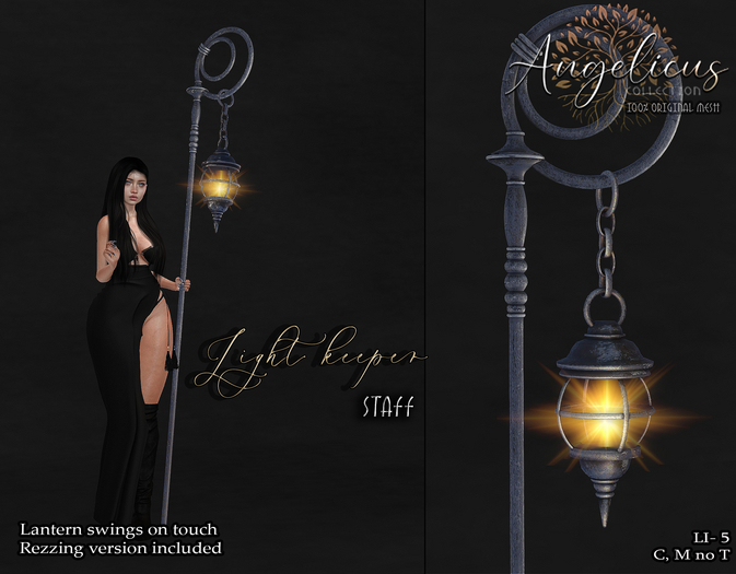 .AngelicUs. Light keeper  staff 