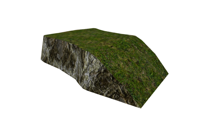 Rock & Grass Platform 5 - Copy & Mod