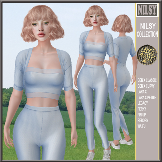 BLUE BOLERO,STRAPLESS&LEGGINGS