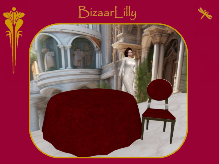 Elegance Dining Set ~ Crimson