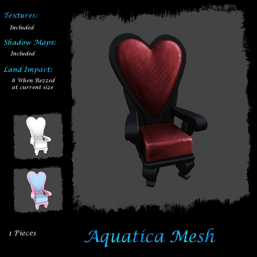 Aquatica Mesh - AM026154 Alice inspired Heart Chair