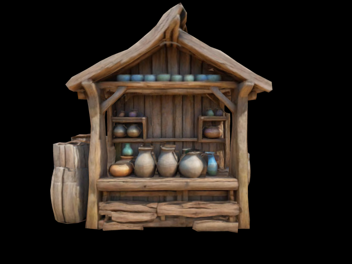 HB: Market Stall prop Statue FULL PERM