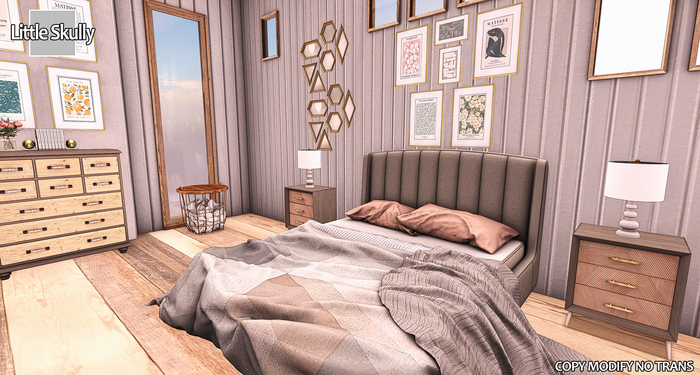 [LS] TRUE PASSION BED FURNITURE  DRESSER RUG SET ART PG