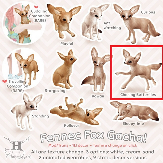 +Half-Deer+ Fennec Fox - Chasing Butterflies