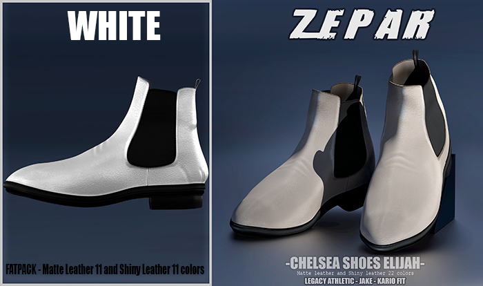 ZEPAR // CHELSEA SHOES ELIJAH // WHITE