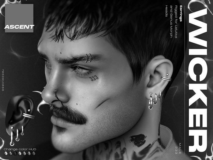 ASCENT - DEMO Wicker Earrings (Genus Morph + Lel EvoX M)