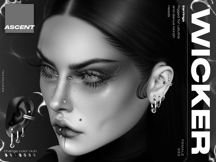 ASCENT - DEMO Wicker Earrings (Genus Morph + Lel EvoX F)