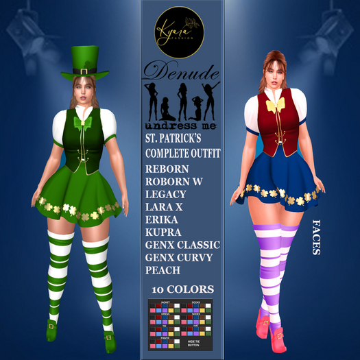 .:KF:.Moama Dress St. Patrick's Combo