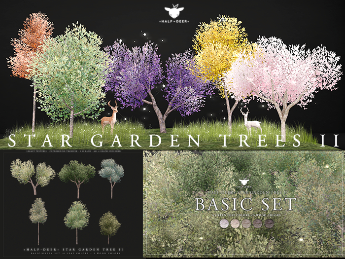 +Half-Deer+ Star Garden Trees II [Basic/Green Set]