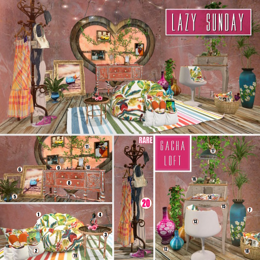 01 Gacha Loft - Lazy Sunday [Beanbag]