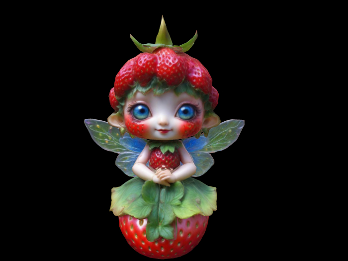 HB: Strawberry Goblin Statue FuLL PERM