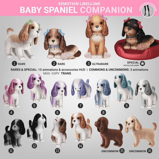 SEmotion Libellune Baby Spaniel Companion RARE 01
