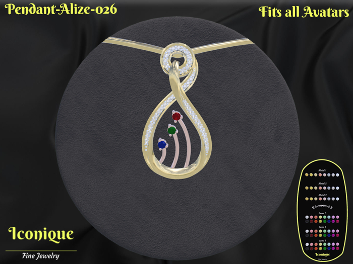 Pendant-Alize-026 - Jewelry Box