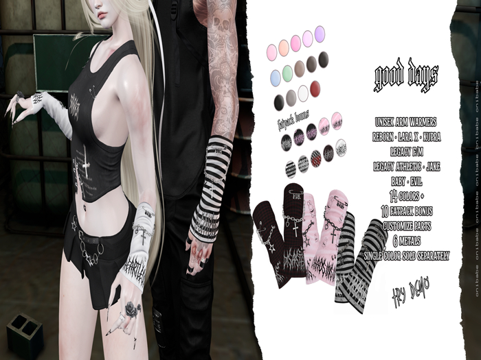 0ni'babe + good days : unisex arm warmers fatpack