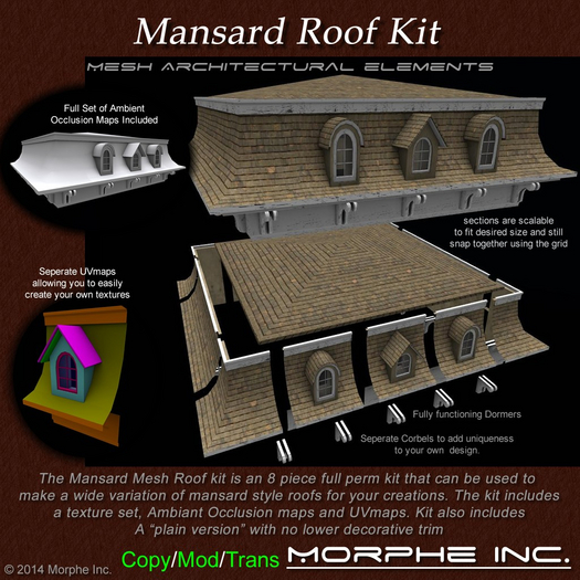 Mansard Roof kit package