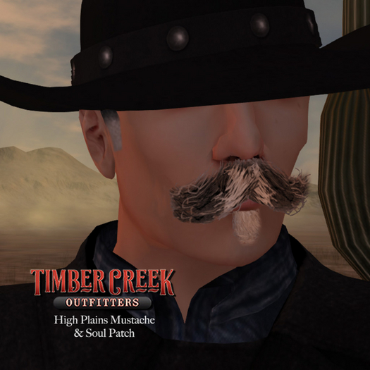 [Timber Creek] High Plains Mustache Set-Salt & Pepper