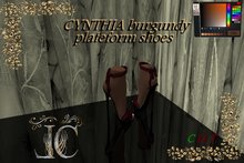 LC shoes-burgundy CYNTHIA