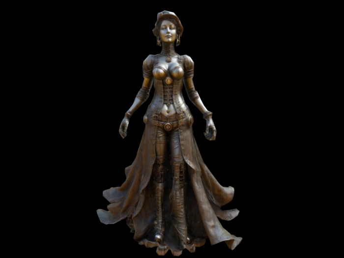HB: Steampunk Lady Statue FuLL PERM