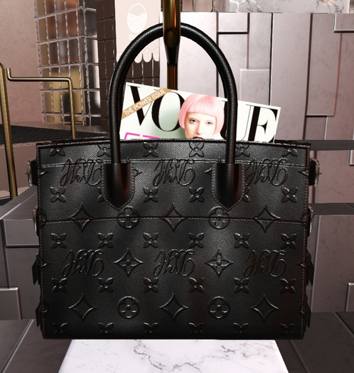 Black handbag with Buckles 