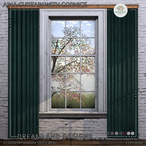 DD Aina Curtain With Cornice