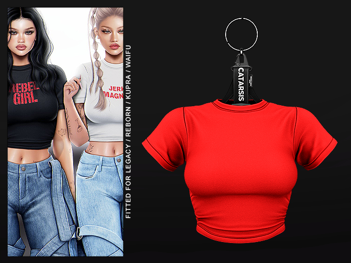 "CATARSIS" CHopstix Top - ROJO