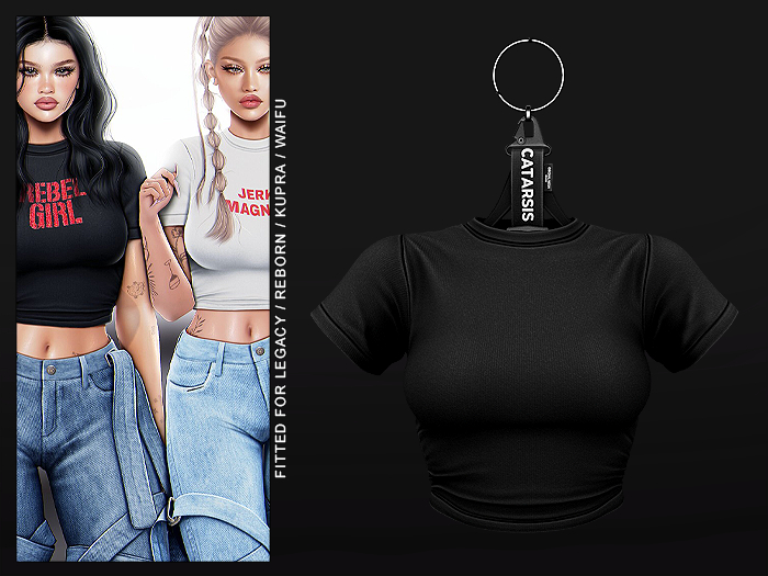 "CATARSIS" CHopstix Top - BLK