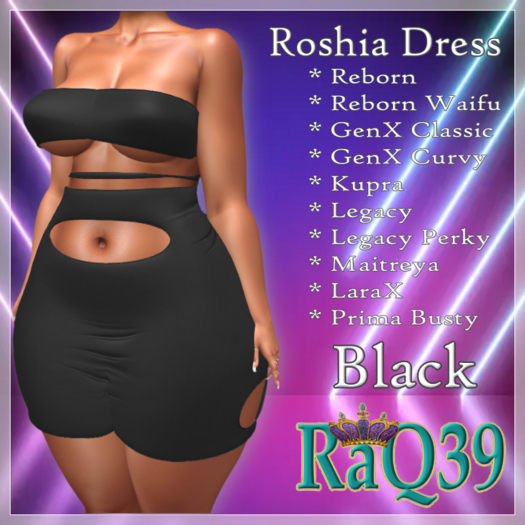 [R39] Roshia Dress-Black