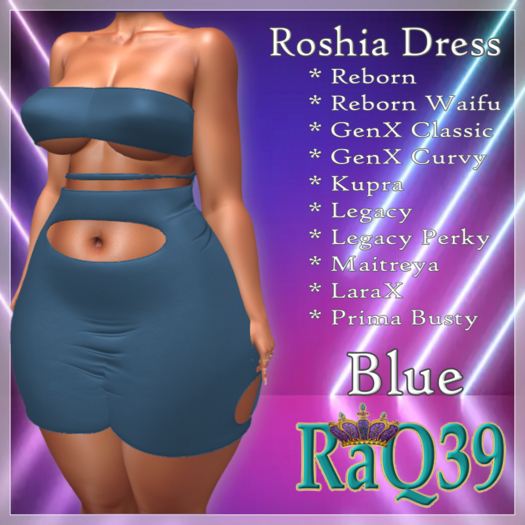[R39] Roshia Dress-Blue