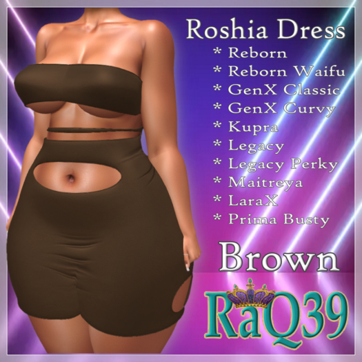 [R39] Roshia Dress-Brown