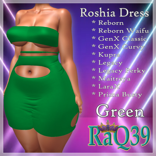 [R39] Roshia Dress-Green