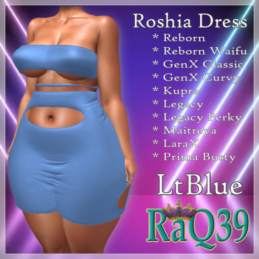 [R39] Roshia Dress-LtBlue