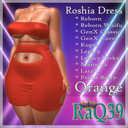 [R39] Roshia Dress-Orange
