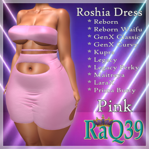 [R39] Roshia Dress-Pink