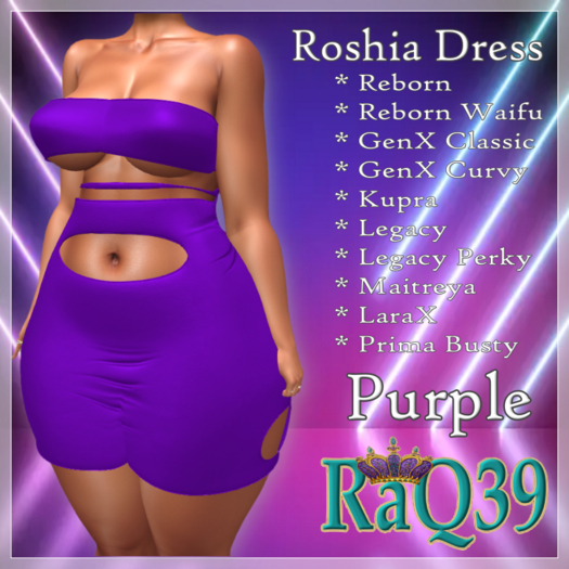[R39] Roshia Dress-Purple