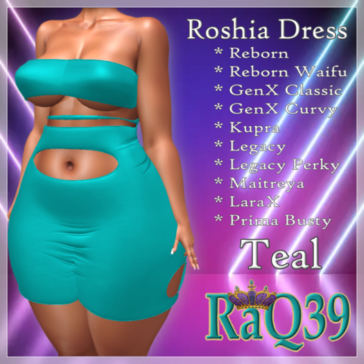 [R39] Roshia Dress-Teal