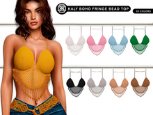 Addams - Kaly Boho Fringe Bead Top #FATPACK