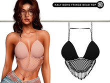 Addams - Kaly Boho Fringe Bead Top #30